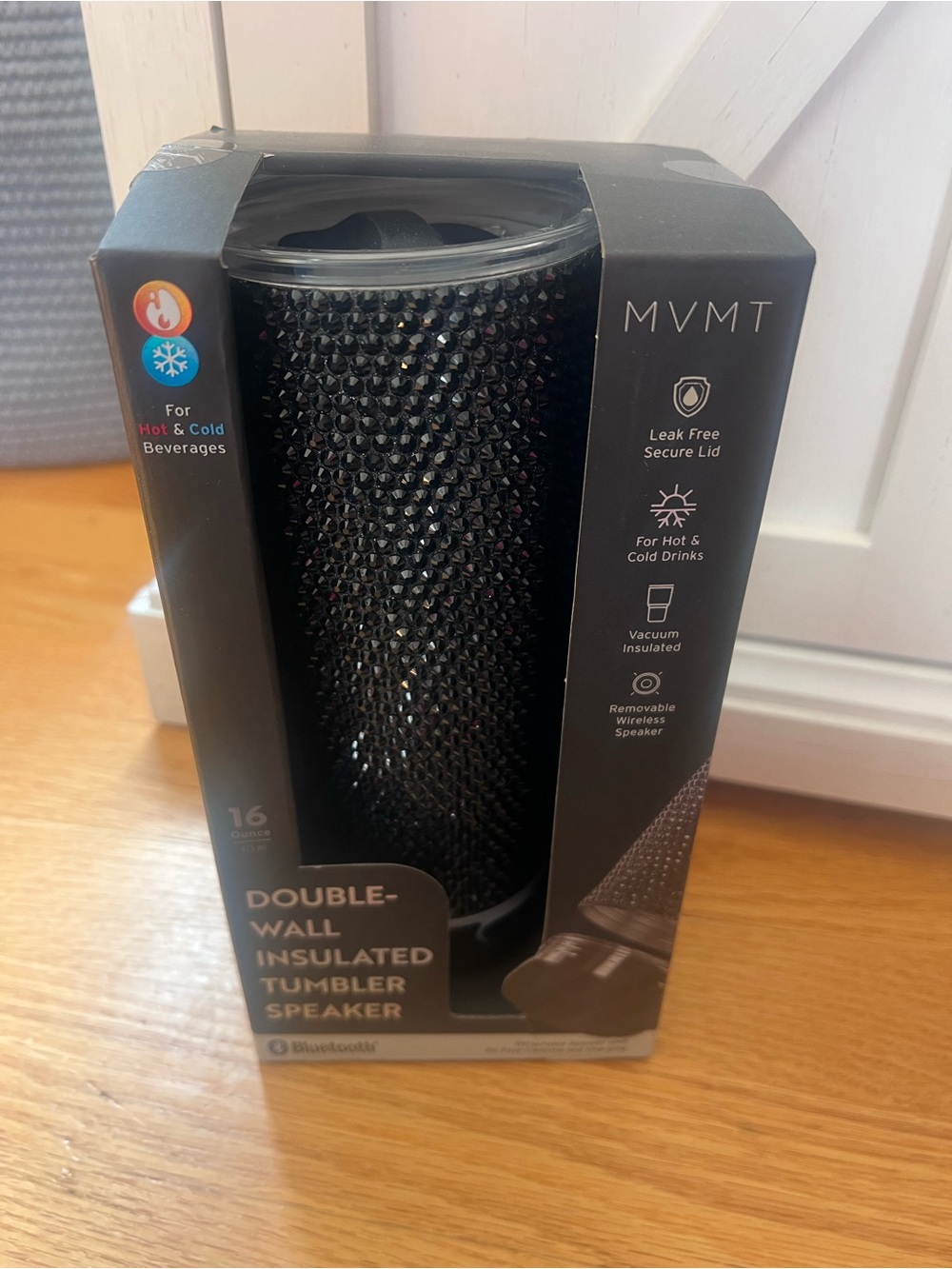 New MVMT Double-Wall Insulated Tumbler Bluetooth Speaker - Black